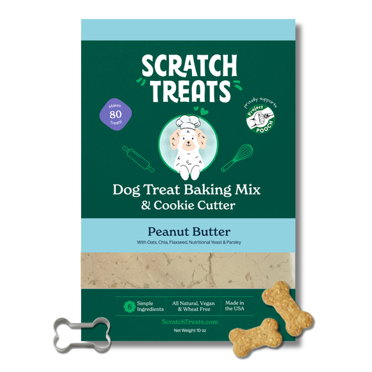 Peanut Butter Dog Treat Baking Kit & Cookie Cutter